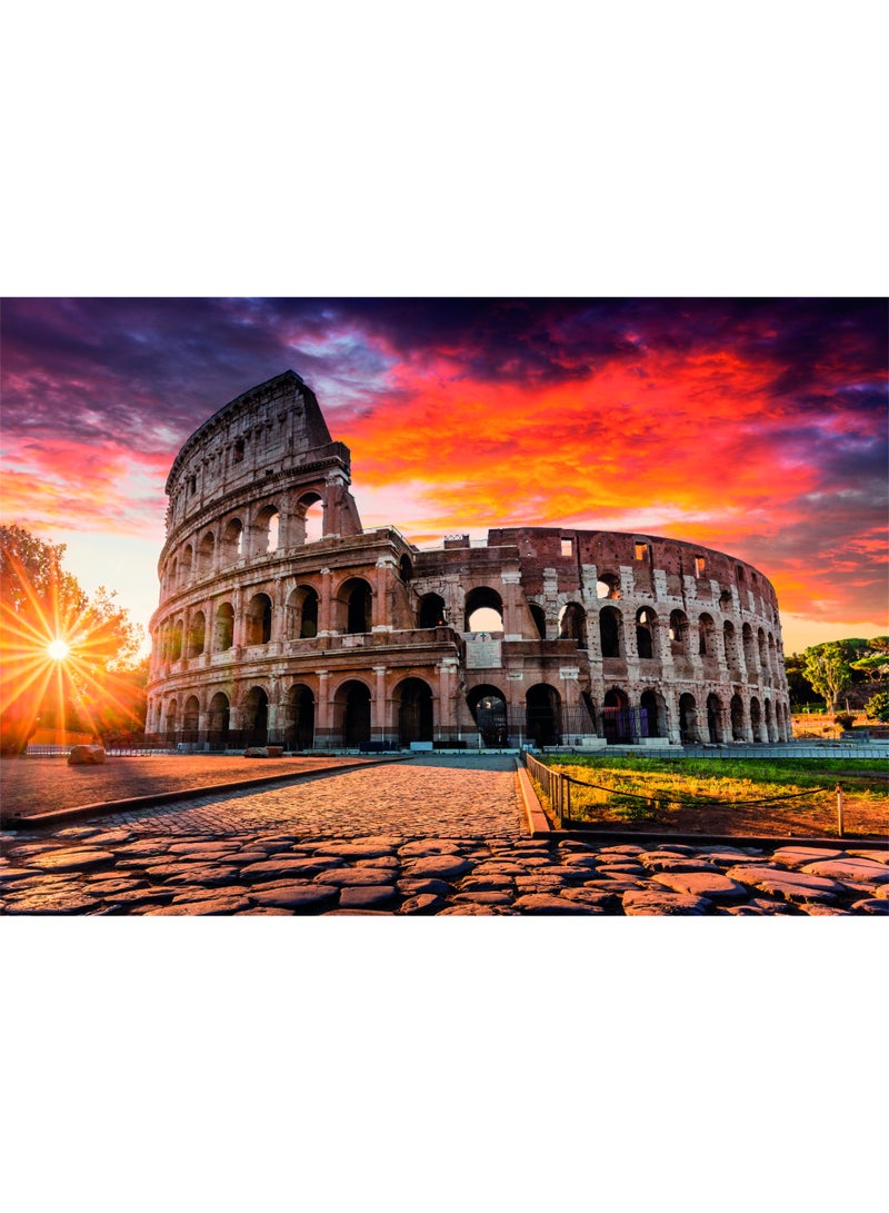 Clementoni Puzzle HQC Roman Sunset + Poster 1000-Pieces | Jigsaw Puzzle | Puzzle for Adults | Challenging Puzzle | Perfect for Stress Reliever and Puzzle Lovers | Made in Italy - Image 3