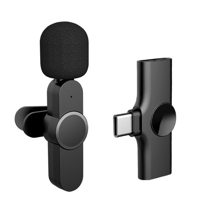 W01 Wireless Lavalier Microphone Clip-on Mic WiFi Plug & Play Type-C for Phone Pad PC with Noise Cancelling for Vlog Gaming Streaming Podcasting Recording - Image 1