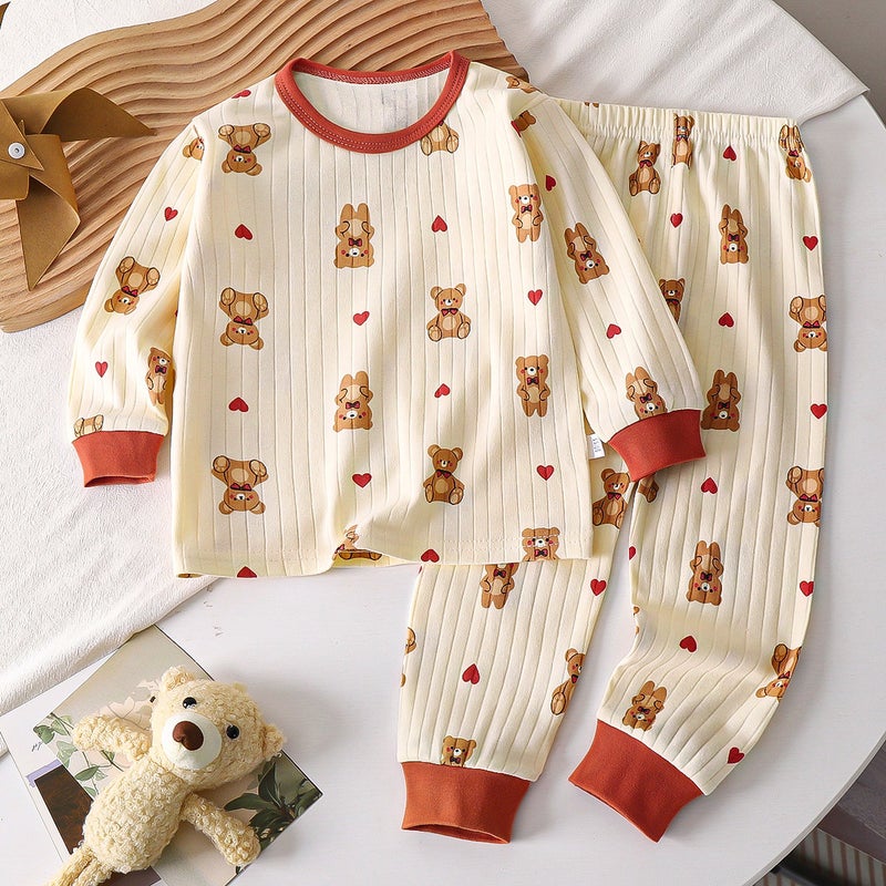 Children's Cotton Underwear Set, New Autumn Style, Baby Boys' Loungewear, Girls' Pajamas, Autumn Clothes and Pants, Children's Clothing - Image 3