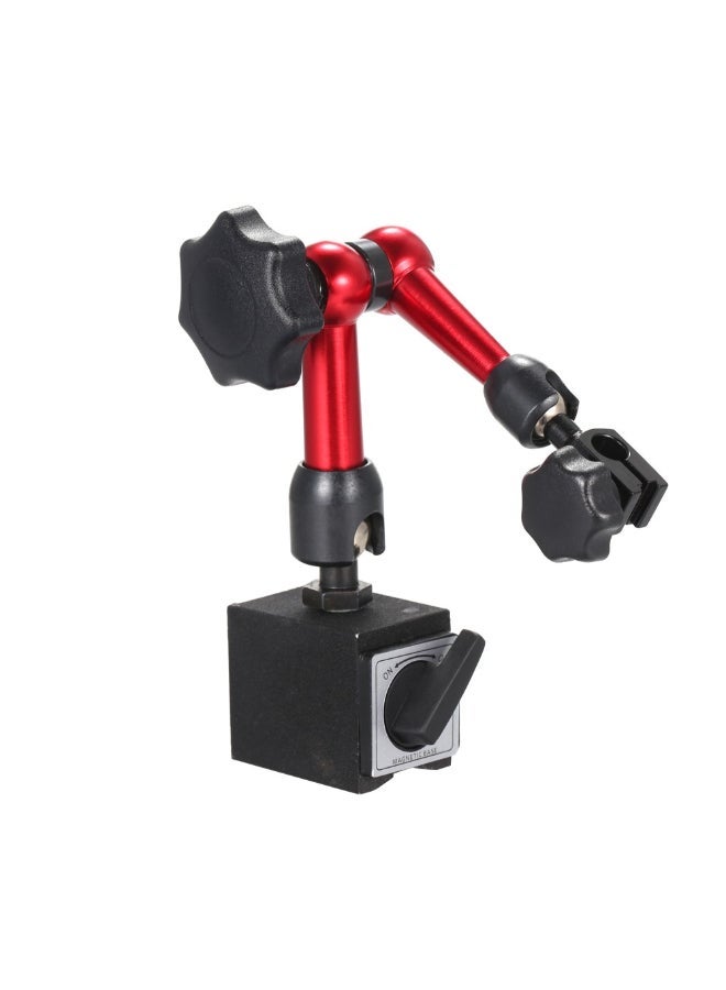 NIBEMINENT Magnetic Base Flexible Bracket Tool With Double Adjustable Pole Red/Black 13.5cm  - Image 4