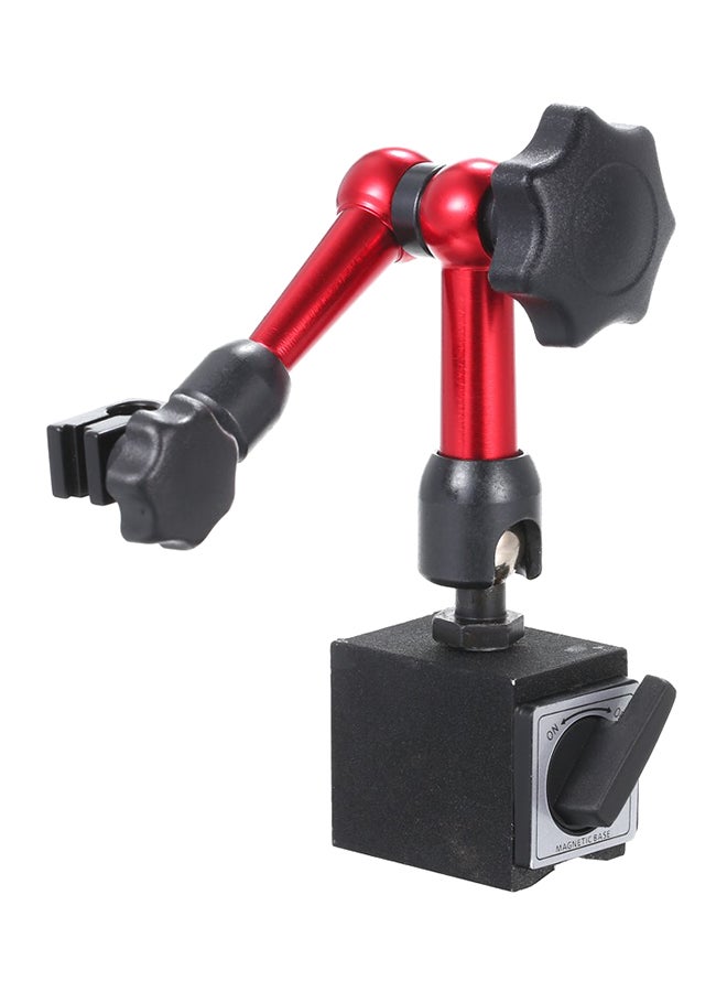 NIBEMINENT Magnetic Base Flexible Bracket Tool With Double Adjustable Pole Red/Black 13.5cm  - Image 1
