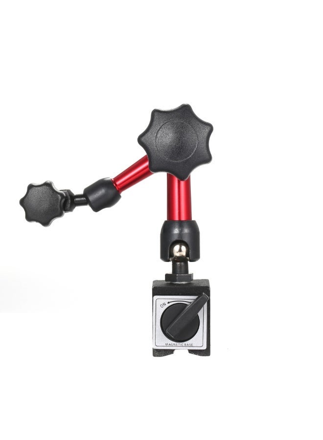 NIBEMINENT Magnetic Base Flexible Bracket Tool With Double Adjustable Pole Red/Black 13.5cm  - Image 2