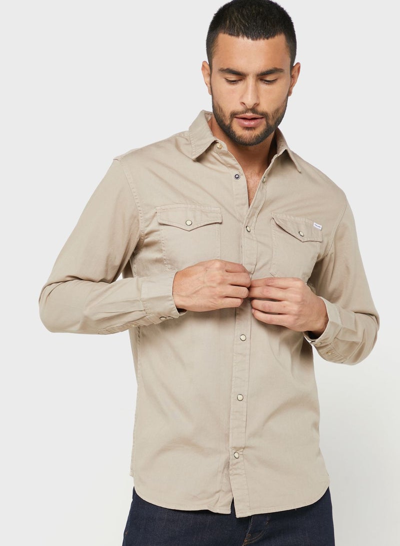 JACK & JONES Casual Denim Regular Fit Shirt - Image 1