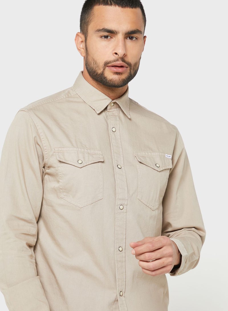 JACK & JONES Casual Denim Regular Fit Shirt - Image 3