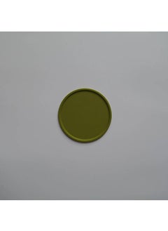 Y&D Nordic Morandi Color Silicone Anti-overflow Coaster High Temperature Heat Insulation Pad Thickened Round Table Mat-Ginger Yellow11*11*0.3cm 