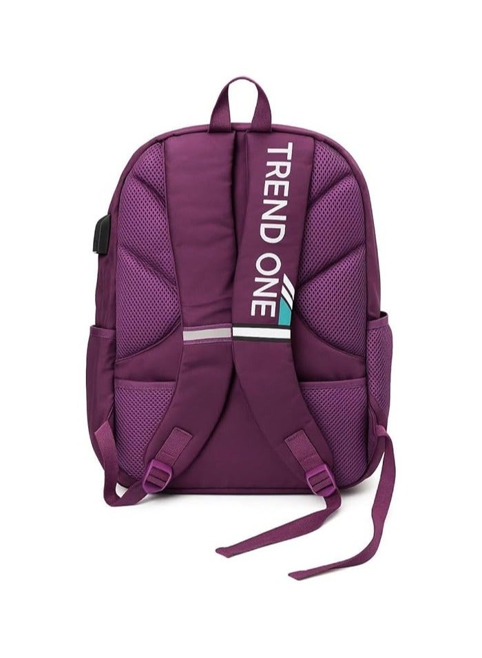 تريند شنطة ظهر مدرسية متينة للأطفال - تناسب أجهزة اللاب توب-حجم كبير- مثالية للدراسة وسفر - لون بنفسجى - Image 2