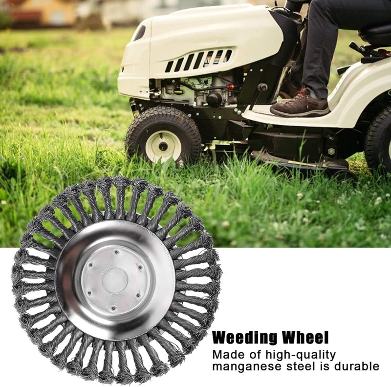 woobles Derusting Weeding Wheel, 8 Inch Weeding Wheel, Grass Strimmer Head, Great Workmanship Courtyard for Dust Removal Weeding Garden- - Image 4