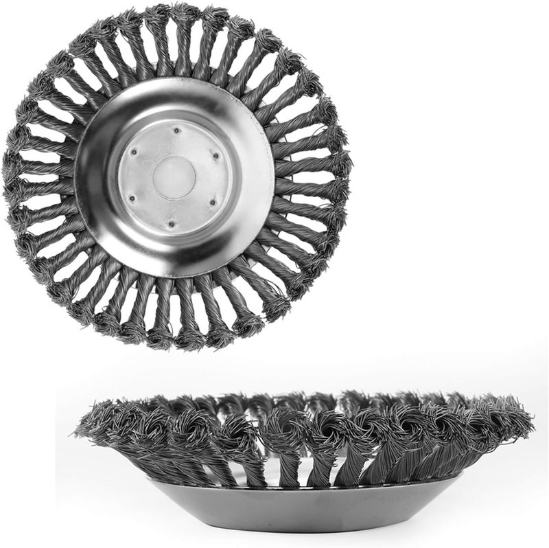 woobles Derusting Weeding Wheel, 8 Inch Weeding Wheel, Grass Strimmer Head, Great Workmanship Courtyard for Dust Removal Weeding Garden- - Image 5