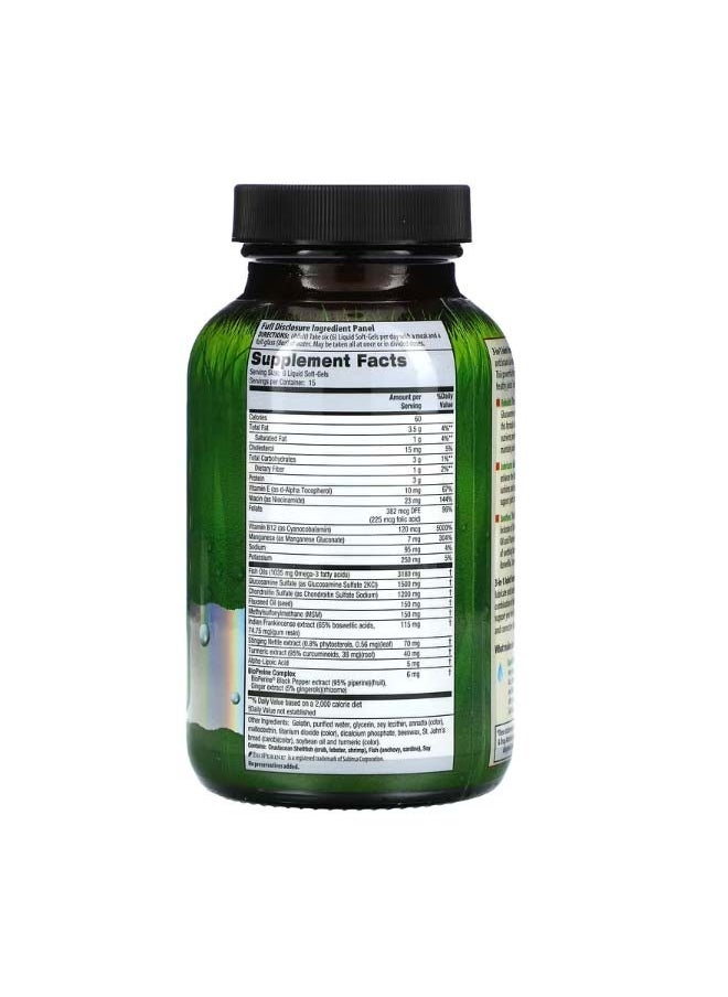 Irwin Naturals 3in1 Joint Formula 90 Liquid SoftGels  - Image 2