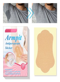 Elaimei Underarm Sweat Absorption Patch, 28 Pieces, Beige  - Image 2