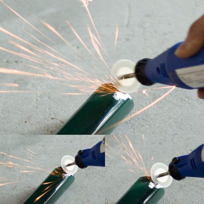 Diy Crafts Cutting Wheel Cut Off Discs Coated Rotary Tools With Mandrel for Dremel 2510 Discs Mandrel Disc 60mm Pack of 10 1 Madrel - Image 4