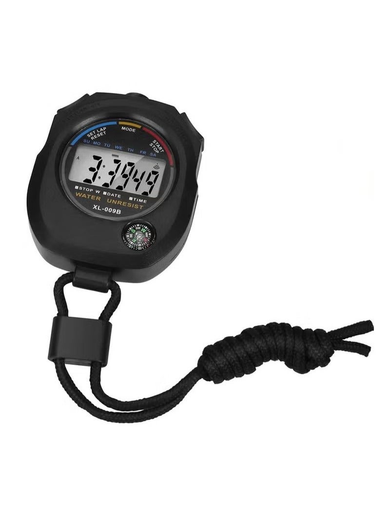 Generic Stopwatch Timer Black Interval Timer with Big Screen Dedicated to Training and Sports Digital Sports Stopwatch Easy to Operate Stopwatches  - Image 5