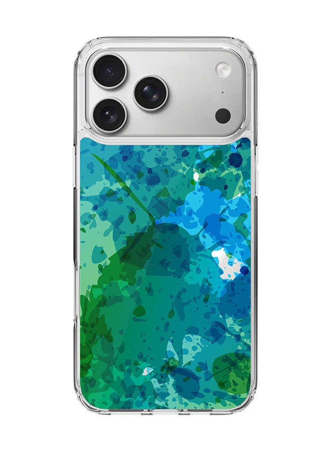 Stylizedd حافظة ماغسيف شفافة كلاسيكية لجهاز آيفون 17 برو ماكس، حافظة هجين ناعمة حواف مرنة مضادة للسقوط TPU PC جل رقيقة شفافة [مصممة لجهاز آيفون 17 برو ماكس] - انفجار تحت الماء