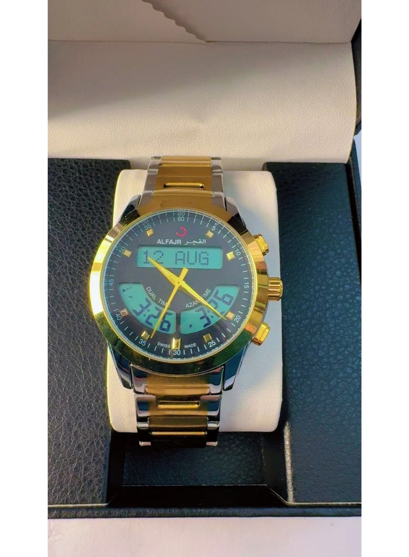 Alfajr Luxury ALFAJR WA-10 Two-Tone Islamic Prayer Watch – Pre-Owned (Look Like Brand New) | Swiss Made - Image 1