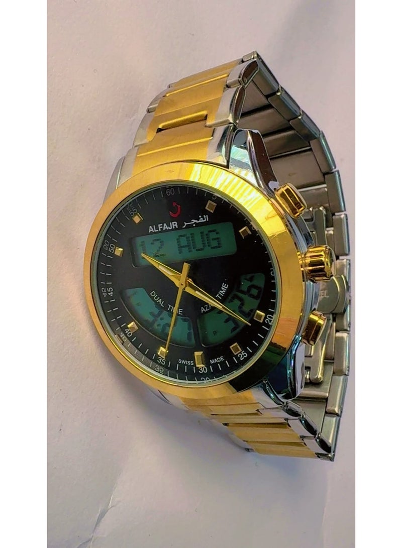 Alfajr Luxury ALFAJR WA-10 Two-Tone Islamic Prayer Watch – Pre-Owned (Look Like Brand New) | Swiss Made - Image 3