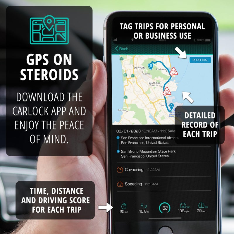 CARLOCK Anti Theft Car Device - Real Time 4G Car Tracker & Car Alarm System. Comes with Device & Phone App. Tracks Your Car in Real Time & Notifies You Immediately of Suspicious Behavior.OBD Plug&Play - Image 5