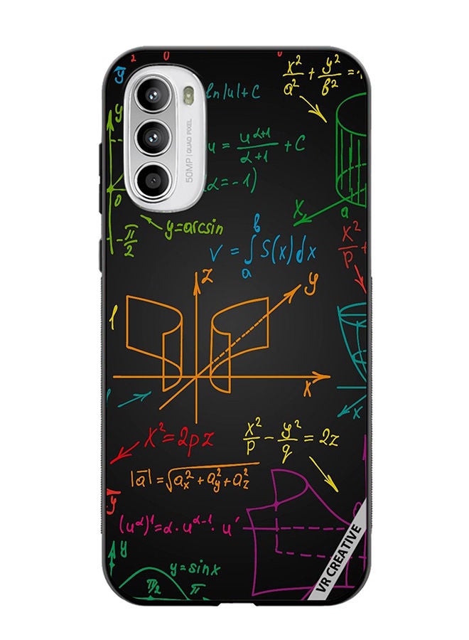VR CREATIVE Protective Case Cover For Motorola Moto G82 Math Design Multicolour - Image 1