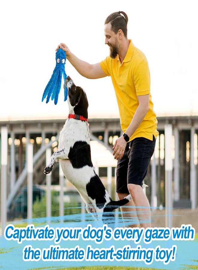 Alphatool Squeaky Dog Toys - Soft Plush Chew Crinkle Puppy Toys to Keep Them Busy, Octopus No Stuffing Interactive Essentials for Teething Small Medium Pets Dogs Gifts - 1pcs - Image 2