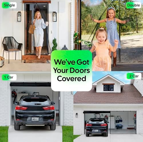 iGotTech UnBugs Magnetic Screen Door - Fits Doors up to 38 x 82 Inches MAX - Pet & Kid Friendly, Self-Closing - Hands Free Magnet Closure Keeps Bugs Out & Breeze in - Image 4