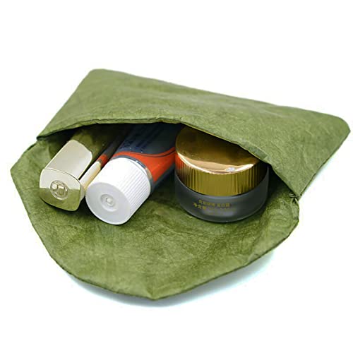 The Mujen Vintage/Retro Style Fiber Paper Electronic Organizer Case, Pouch Small Portable Accessories Bag Travel Accessories Pouch for Electronics Cord USB Storage Organizer Stickers Organizer (Green) - Image 3