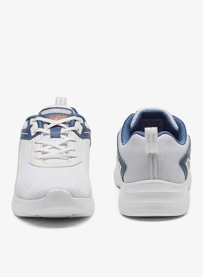 CAMPUS Men’s White Lace-Up Sports Shoes – Modern Dual-Tone Look Shoes with Airy Comfort Fit - Image 4