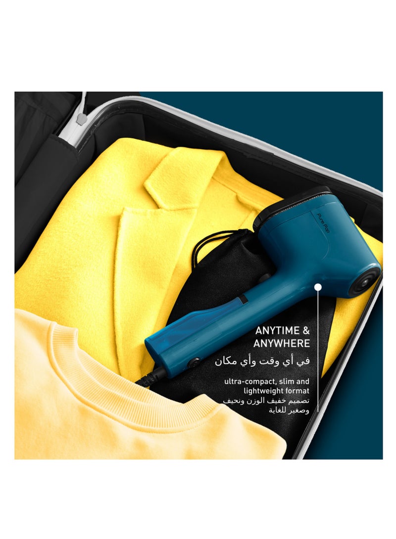 Tefal Garment Steamer|Pure POP|Steams/Purifies Garments|Steam Output Up to 20 g/min|Delicate Fabrics|Reversible Pad System|Travel-Friendly|2 Years Warranty 0.2 kg 1 W DT2020G0 Blue - Image 3