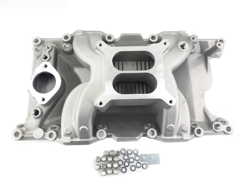 ND Aluminum Air Gap Intake Manifold for 1967-2003 Small Block Chrysler Mopar 318 340 360 - Image 1