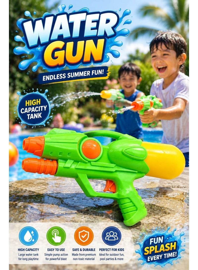 Kids Water Gun Toy – High Capacity Water Blaster for Outdoor Summer Pool & Beach Fun (1 Pc, Random Color) - Image 1
