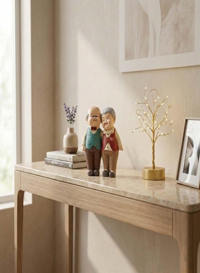 ascension Old Couple Statue Vintage Old Man & Woman Figurine Romantic Grandparents Idol Love Showpiece Decorative Item for Anniversary Retirement Birthday Gift Valentines Day Home & Office Décor - Image 5