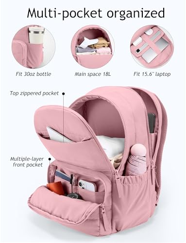 Uselike Travel Backpack for Women 156 Inch Laptop Backpack Quilted College Bookbag Cute Work Backpacks Water Resistant - Image 3