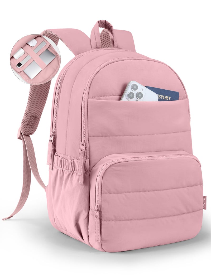 Uselike Travel Backpack for Women 156 Inch Laptop Backpack Quilted College Bookbag Cute Work Backpacks Water Resistant - Image 2