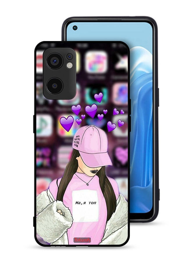 Tolwak - Oppo Reno7 SE 5G Protective Case Cover Anti Social Club - Image 1