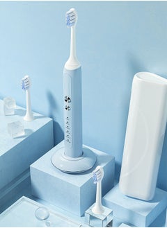 NKX Electric Toothbrush Super Soft Waterproof Teeth Cleaning Artifact Battery Powered With 4 Different Heads  - Image 2