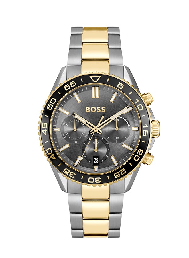HUGO BOSS Men's Chronograph Round Shape Alloy Wrist Watch 1514144 - 44 Mm - Image 1
