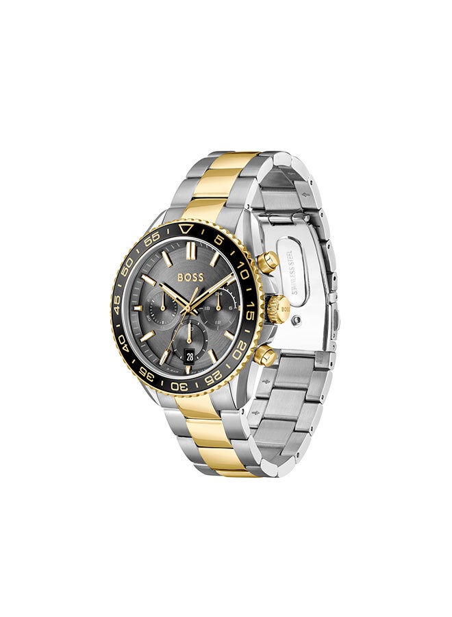 HUGO BOSS Men's Chronograph Round Shape Alloy Wrist Watch 1514144 - 44 Mm - Image 2