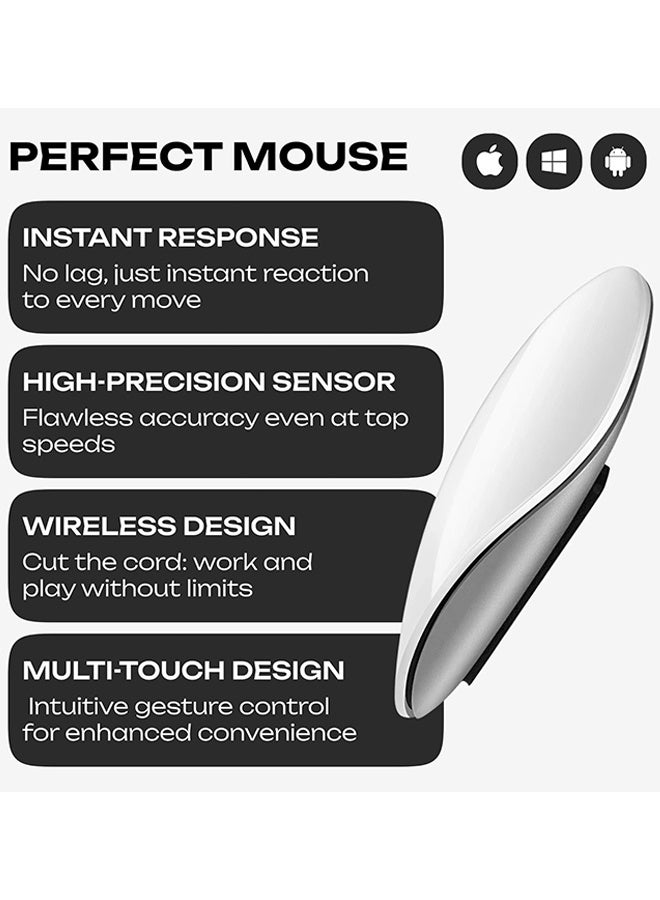 SUNDAREE Wireless Rechargeable Mouse – Slim Ergonomic Design, Low-Noise Clicks, Fast Charging in 15 Min, Bluetooth Compatible for Laptop, Tablet, PC, Office, Travel & Daily Use - Image 3