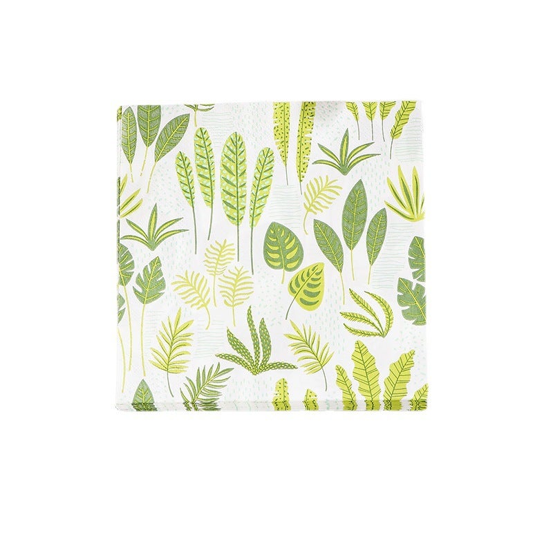 Supply Spot New Leaves Color Printing Napkin Paper Towel Western Restaurant Bakery For Facial Tissue - Image 5