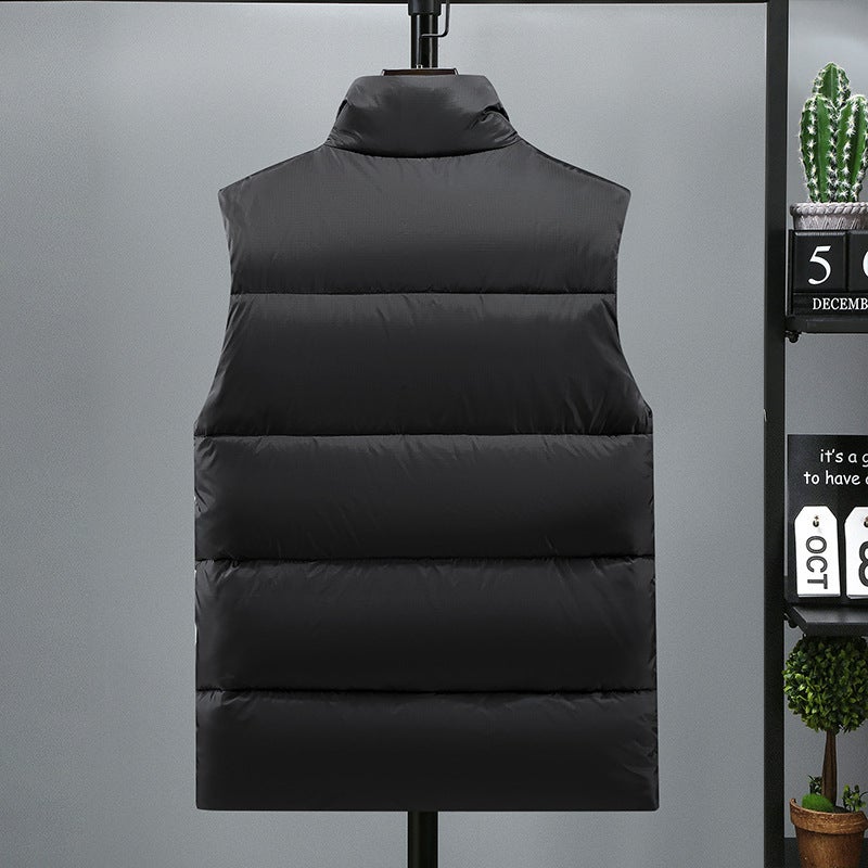New Student Plus Size Plus Size Down Cotton Vest Outer Wear Men And Women Thickeneded Waistcoat Vest Vest - Image 5