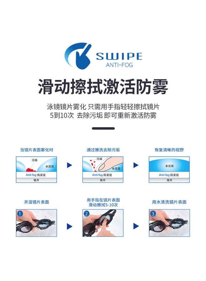 View Swimming Goggles, Waterproof And Anti-fog, High Definition, For Men And Women, Diving Equipment, V640asa Lv - Image 2