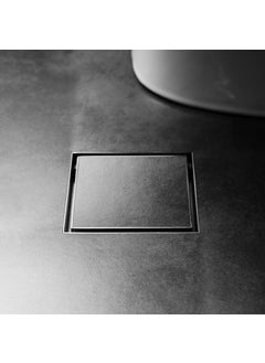 VANRA VANRA V-Baths 6 Inch|150 Mm Reverse Plate Stone/Tile/Marble Insert Drain Jali Stainer|Square Drainer For Bathrooms Floor,Roofs,Terraces,Balconies Of Stainless Steel (Grade 304) (6'' X 6'' (Inch))  - Image 1