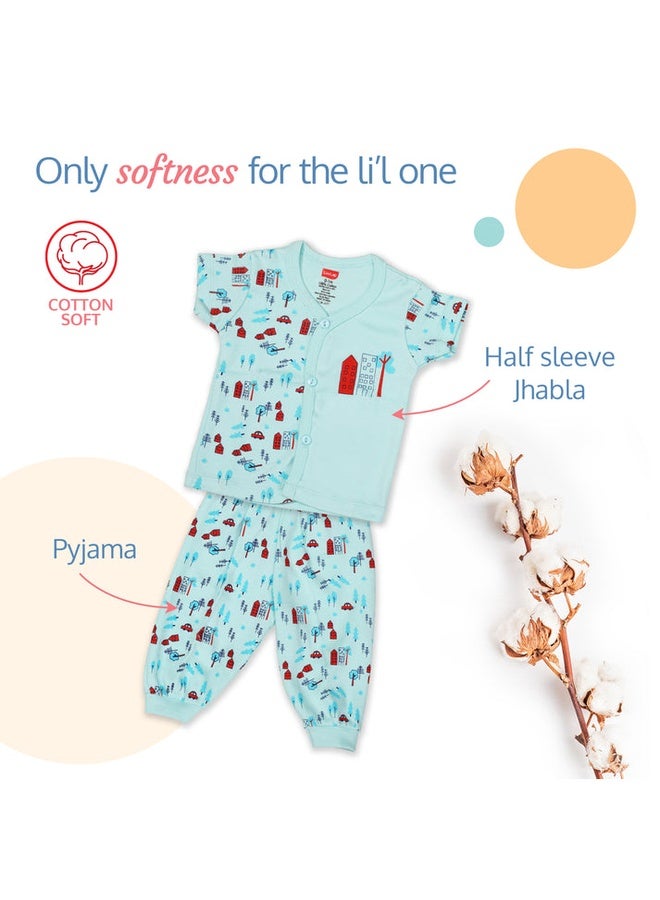 Luvlap Newborn Baby Garment Gift Set, Pack Of 8, Pastel Green - Image 4