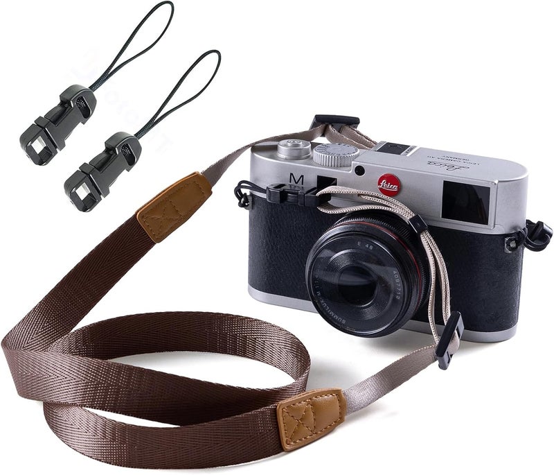 Eorefo Camera Strap Camera Neck Strap with Quick-release Buckles for Mirrorless Camera.(Brown) - Image 1