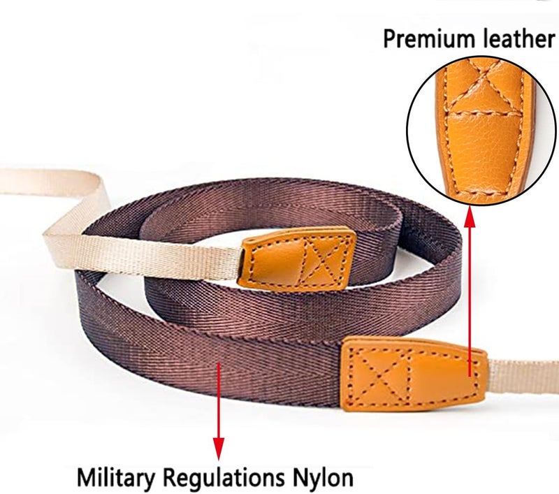 Eorefo Camera Strap Camera Neck Strap with Quick-release Buckles for Mirrorless Camera.(Brown) - Image 2