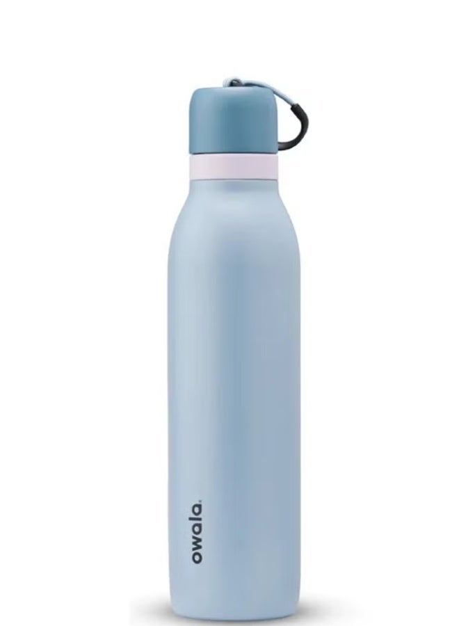 AACHEN زجاجة مياه من الفولاذ المقاوم للصدأ مع القش للرياضة والسفر، BPA-free، 18 أونصة - Image 1