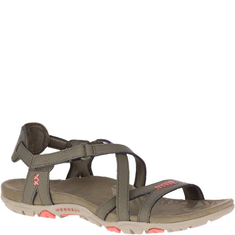 Merrell Terran Ari Lattice Women's Sport Sandal, olive, 9 US - Image 1