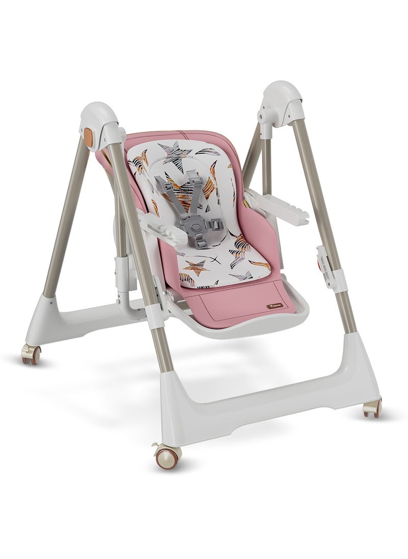 TEKNUM 5-In-1 Swing With High Chair With Lockable Wheels  - Image 3