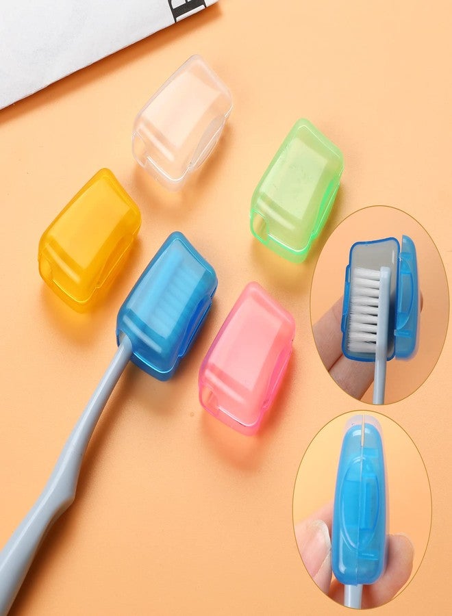 Sliverdew 5 Pcs Toothbrush Covers - Portable Toothbrush Head Case Cover for Travel, Home, Office, Hotel, Outdoor - Image 2