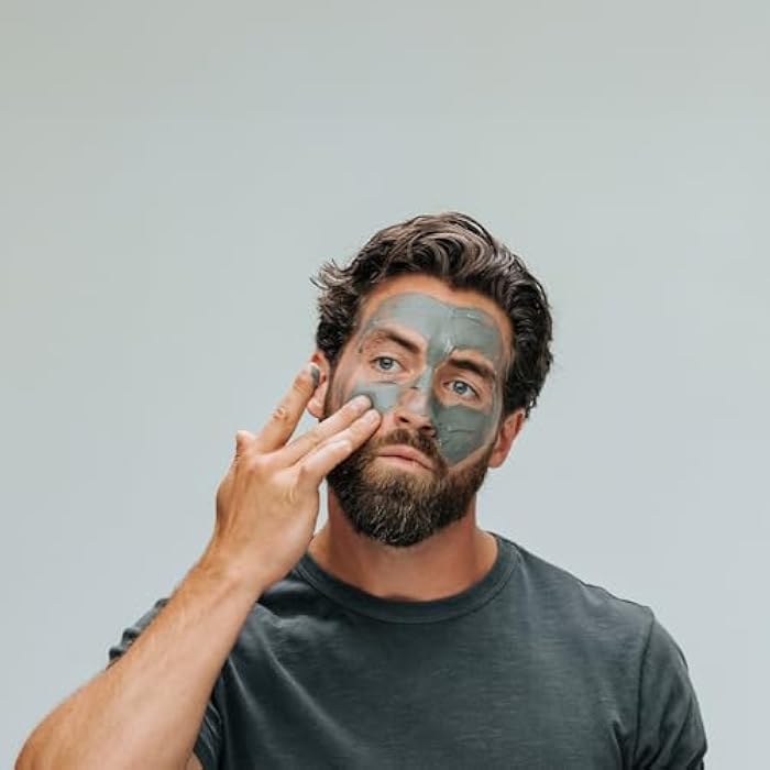 Caldera + Lab The Deep | Men's Organic Hydrating Clay Face Mask for Dry, Sensitive, & Normal Skin – Vegan, Natural & Antioxidant Packed Exfoliating Skincare Facial Treatment - Image 5