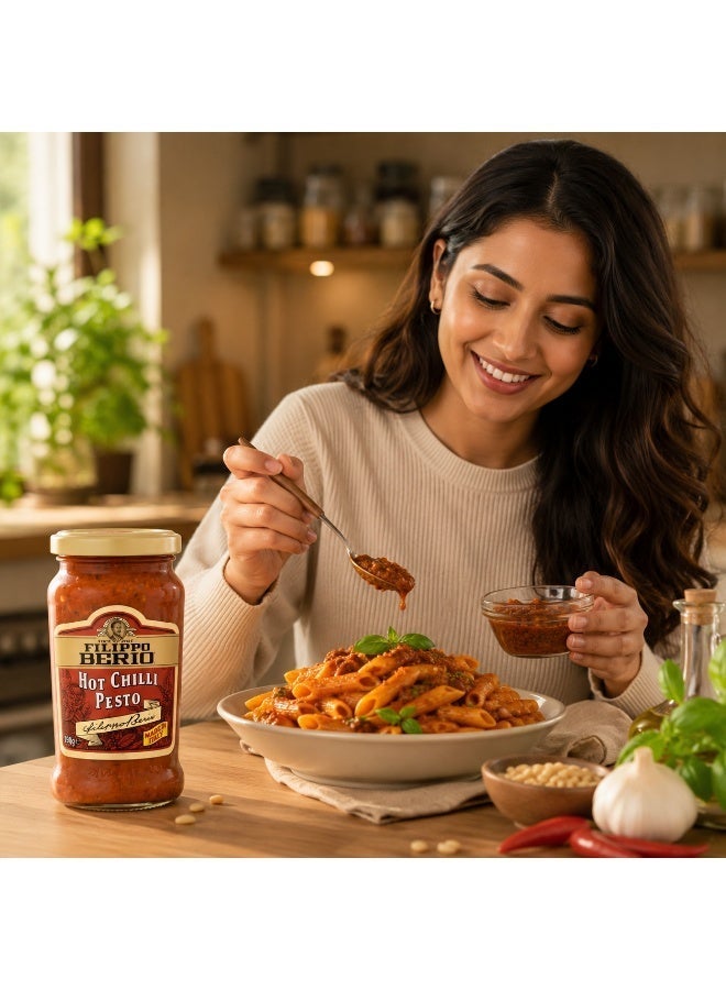 Filippo Berio Pesto Hot Chilli 190g - Image 4