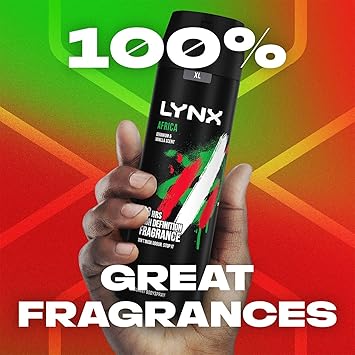 Lynx Africa Deodorant for Men Mens Deodorant Spray Body Spray Antiperspirant for Men with 48 Hours High Definition Fragrance of Squeezed Mandarin and Sandalwood Scent 200ml Pack of 6 - Image 4